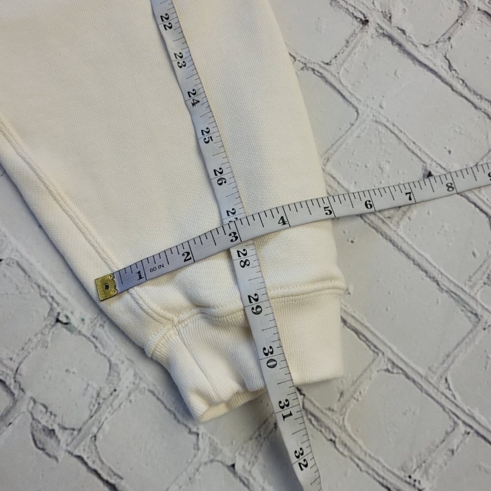 ✅ Adidas Woman’s Ivory Embroidered Logo French Terry Hoodie XL - Picture 6 of 12